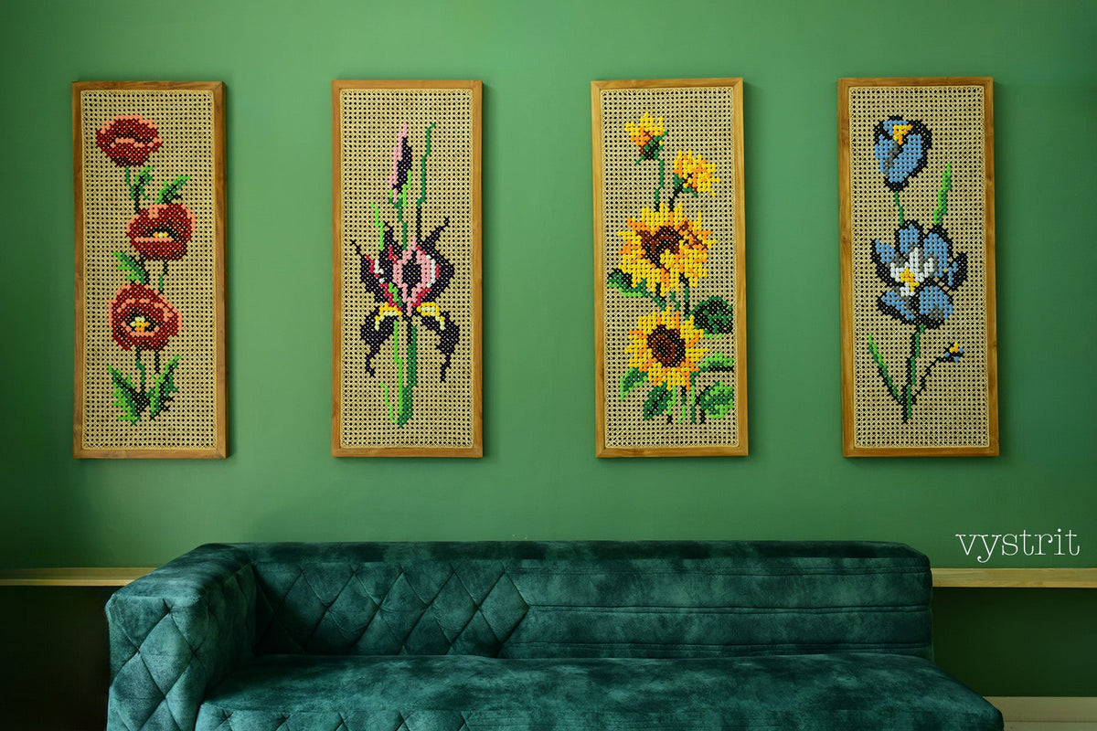 Floral Art (flowers) - 5ft x 2ft each
