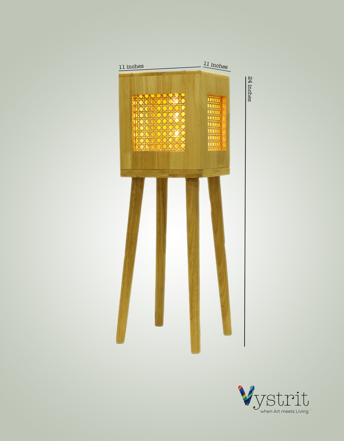 Solid Wood Floor Lamp