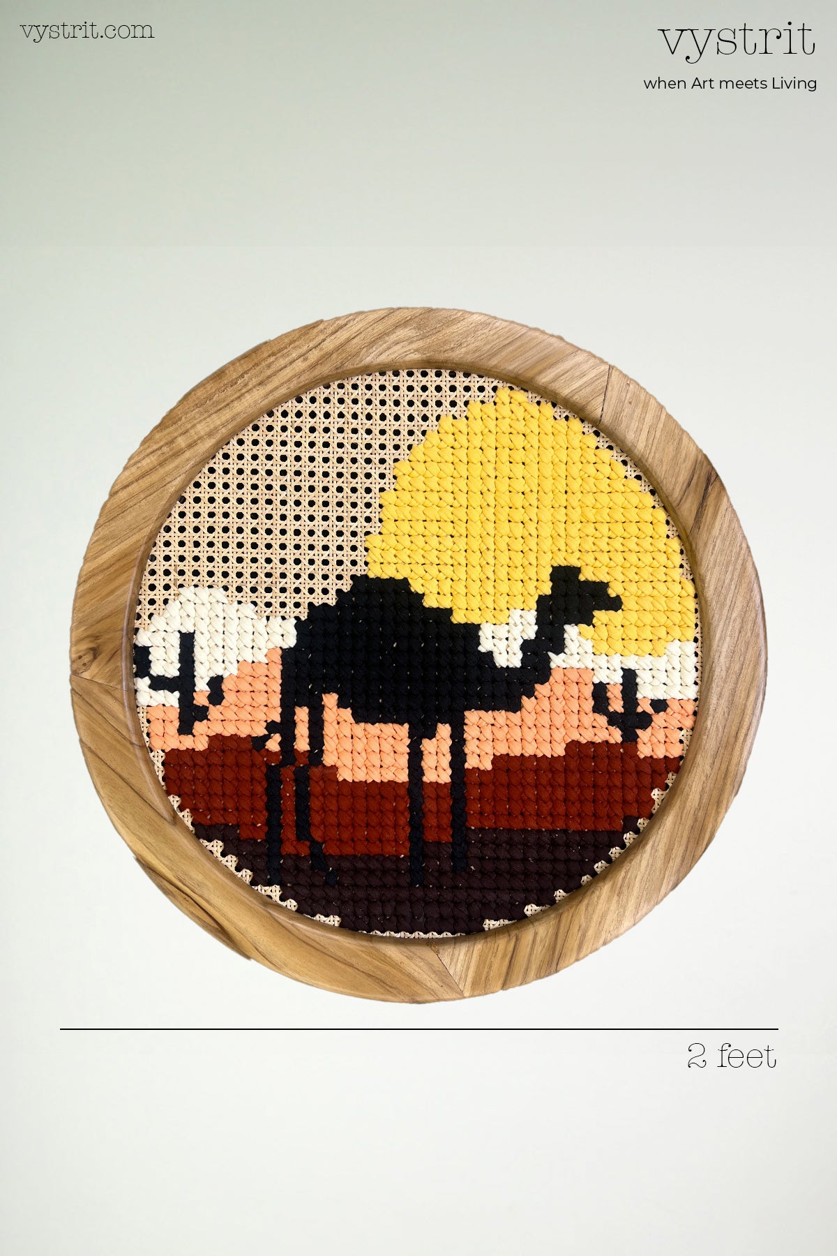 A Desert Silhouette - 2ft diameter