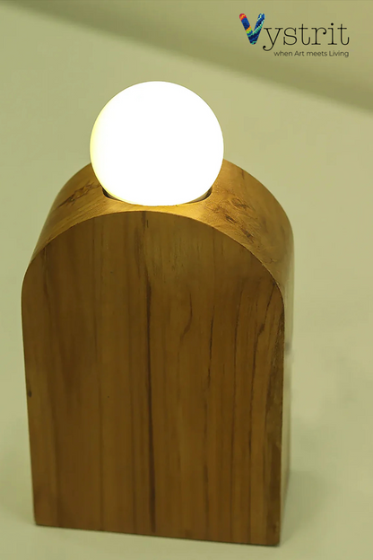 Teakwood Shoulder Lamp