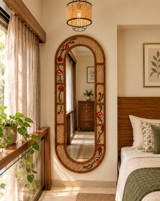 Bloom Gate Mirror - Rose