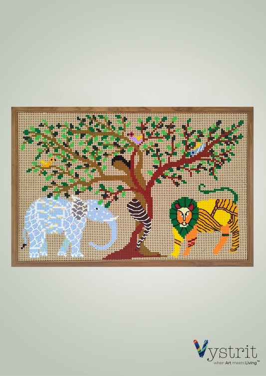 Gond meets Veyari - Vanvasi 6ft x 4ft