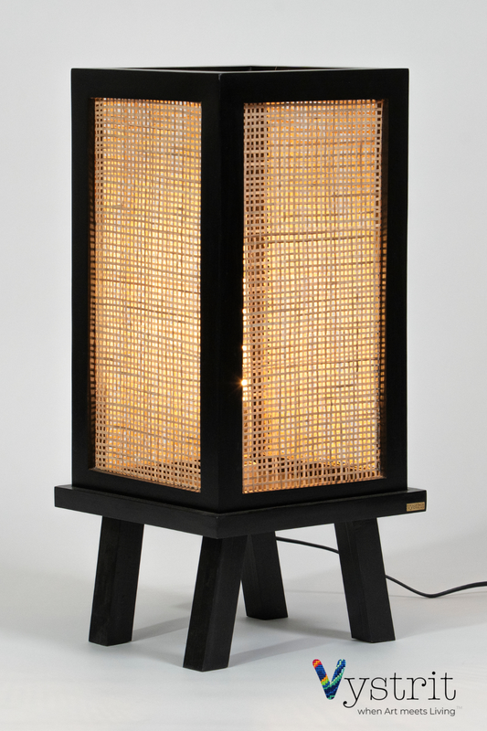 The Modern Silhouette (Solid Wood Floor Lamp - Black)