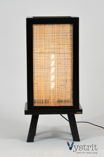 The Modern Silhouette (Solid Wood Floor Lamp - Black)