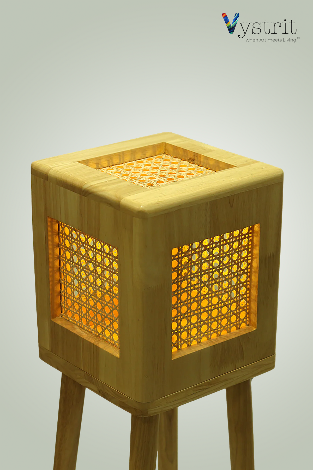 Solid Wood Floor Lamp
