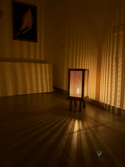 Teakwood Floor Lamp - Natural Teak