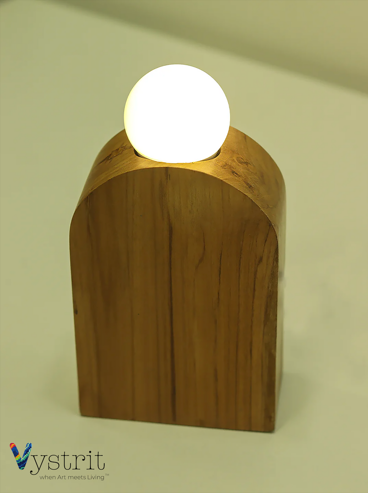 Teakwood Shoulder Lamp