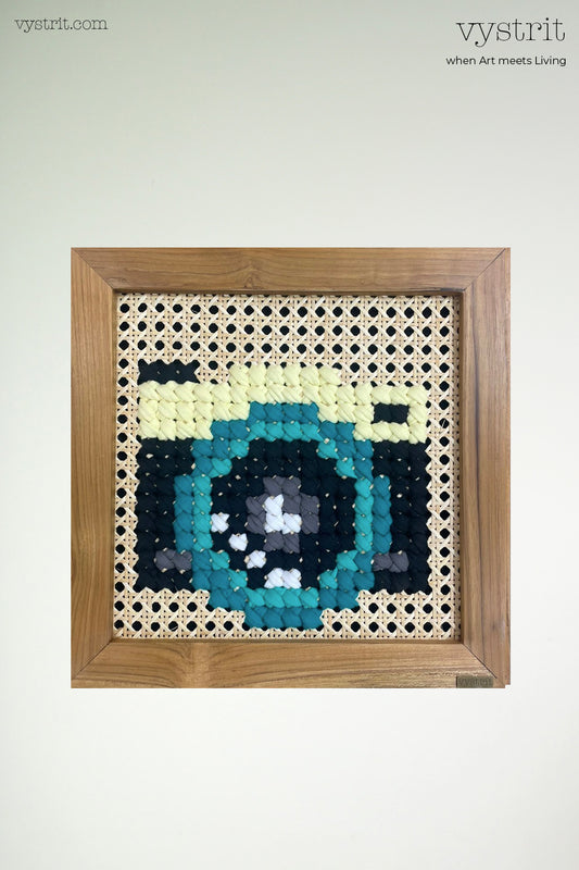 Nostalgia Series - Old School Camera  - Art 12 inch x 12 inch