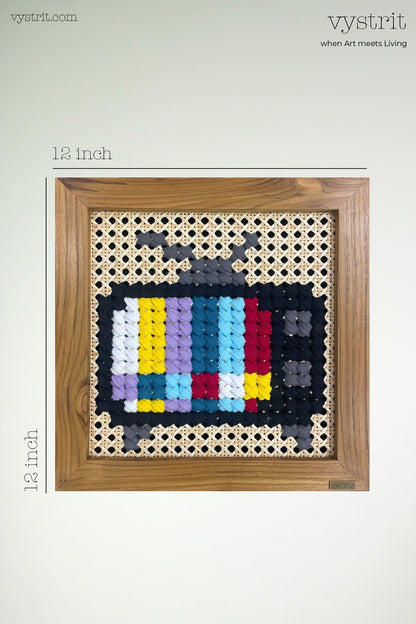 Nostalgia Series - Retro Vibes: Antenna TV  - Art 12 inch x 12 inch
