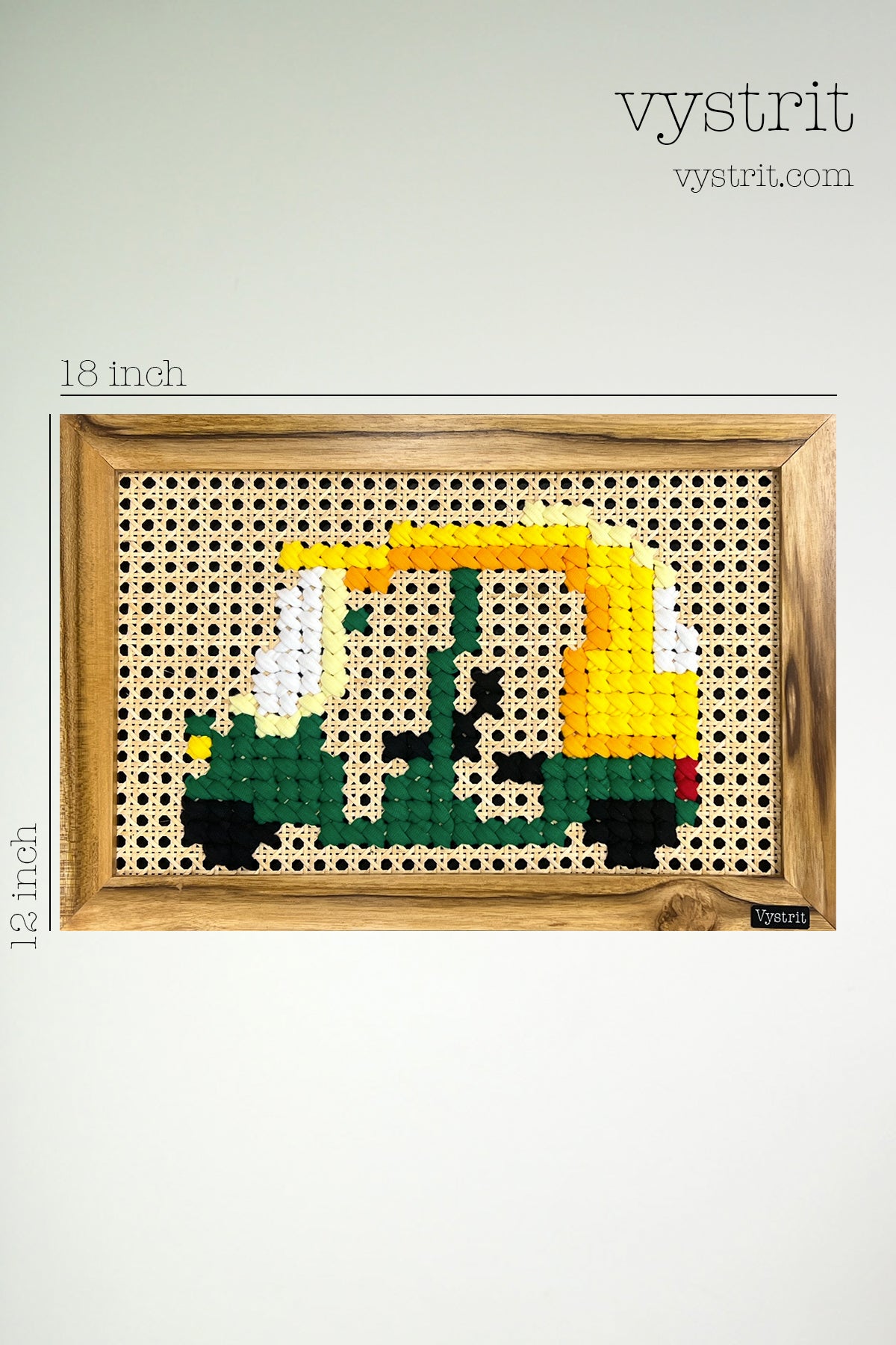 Auto Rickshaw - Art 18 inch x 12 inch