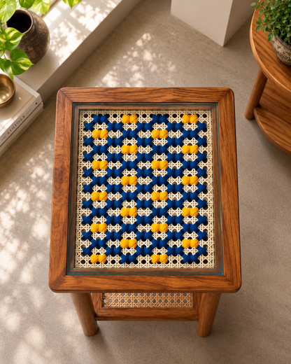 Art Side Table - Woven Tapestry