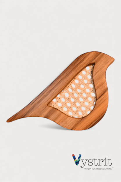 Soulmates - set of 2 Birds - custom shape wood art (Small)