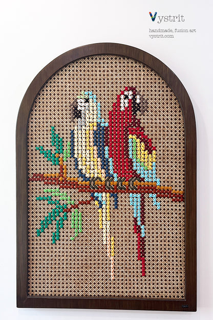 Conures on a branch