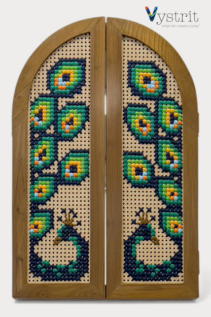 Console Table, Mirror with Doors, Combination - Majestic Peacock