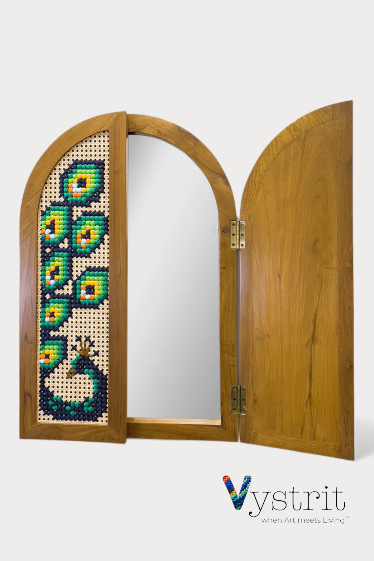 Console Table, Mirror with Doors, Combination - Majestic Peacock